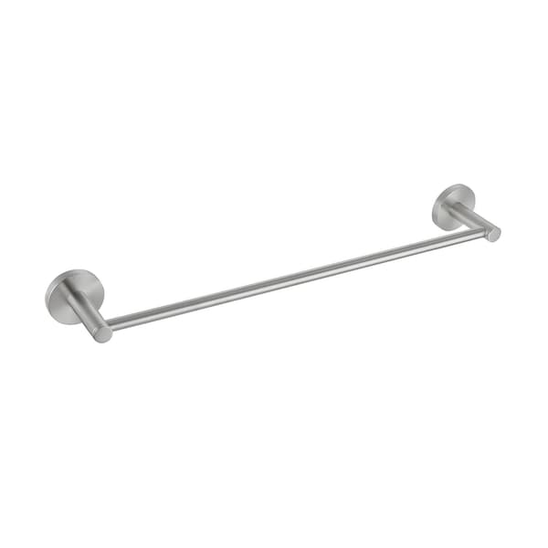 Kibi Circular Bathroom 18" Towel Bar - Brush Nickel KBA1407BN - main